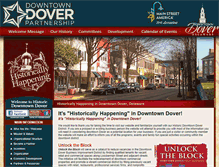 Tablet Screenshot of downtowndoverpartnership.com